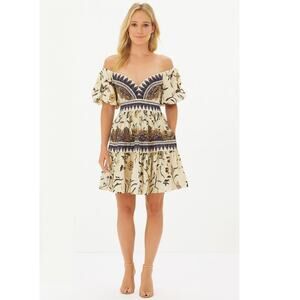 Scarlett Poppies Chiquitita Mini Dress Medium NEW Ivory